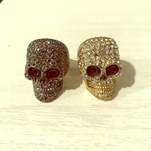 Two Skull Glam Rings 💀😊